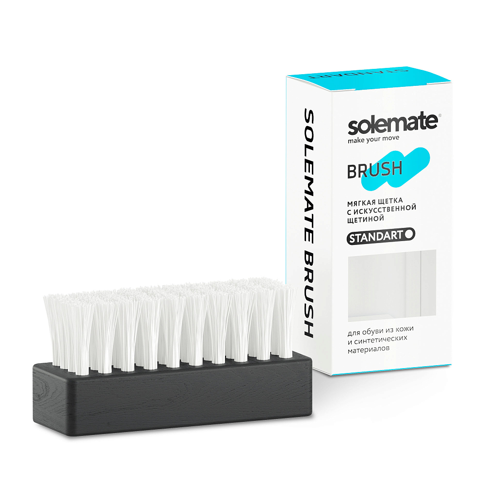 Купить Solemate Щетка для кроссовок с мягким искусственным ворсом Solemate STD за 599 рублей в Москве и с доставкой по России