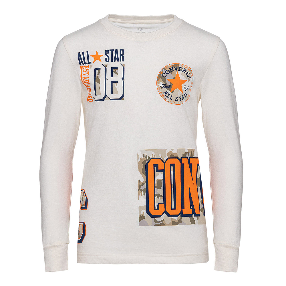 Купить CONVERSE Подростковый лонгслив Wrapped Logo Tee за 999 рублей в Москве и с доставкой по России