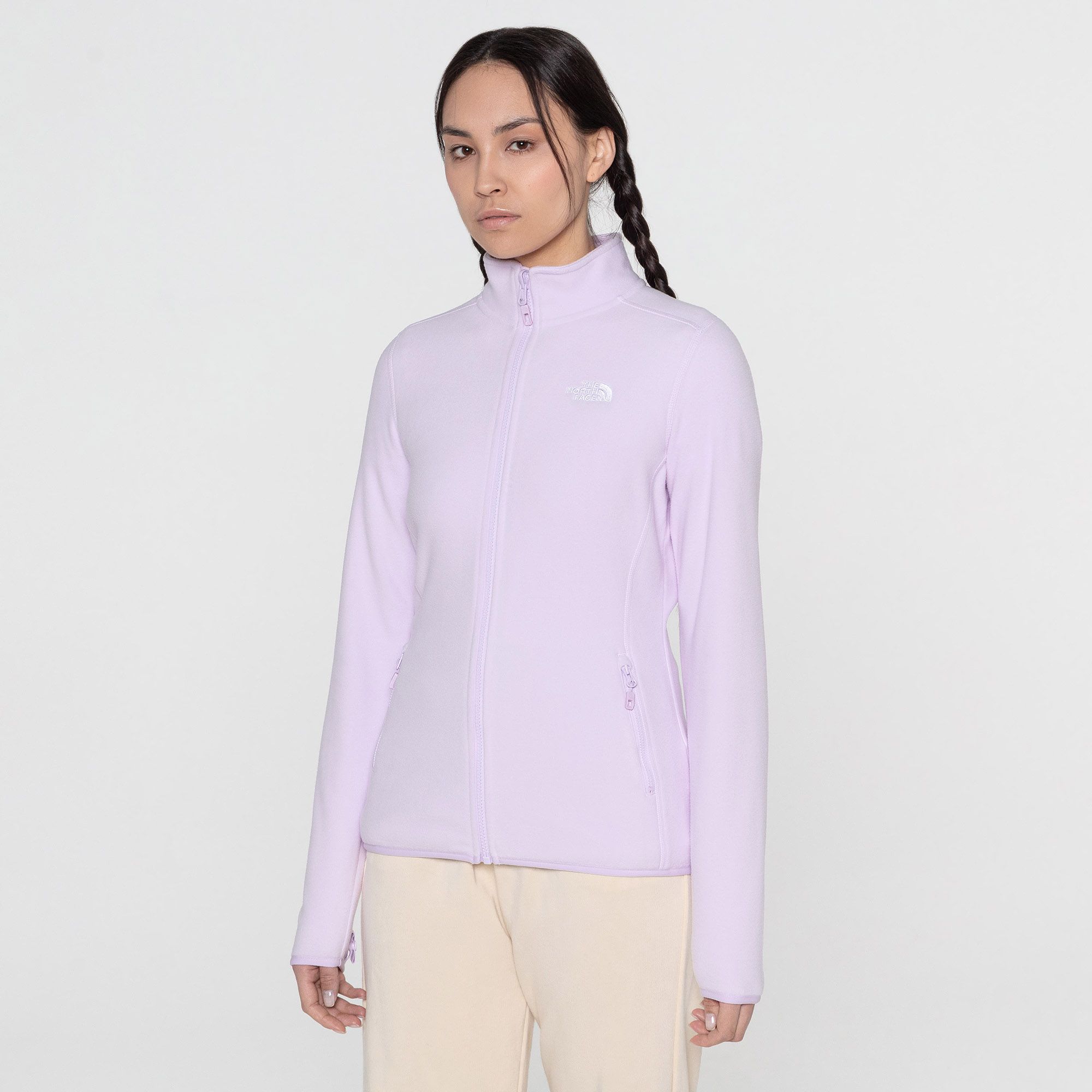 Купить The North Face Женская флисовая кофта 100 Glacier Full Zip Icy Lilac за 5 699 рублей в Москве и с доставкой по России