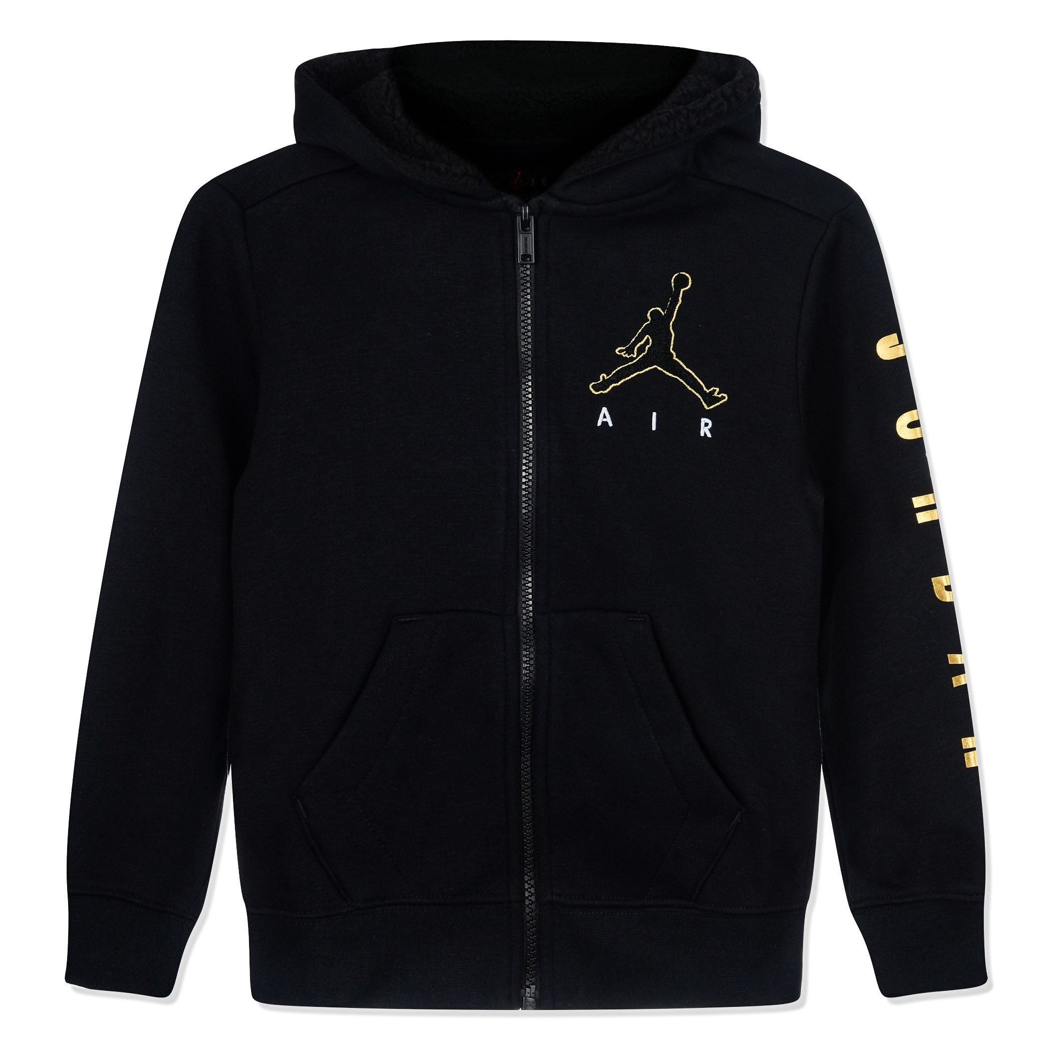Купить Jordan Детская толстовка Black & Gold Full Zip Hood за 5 999 рублей в Москве и с доставкой по России